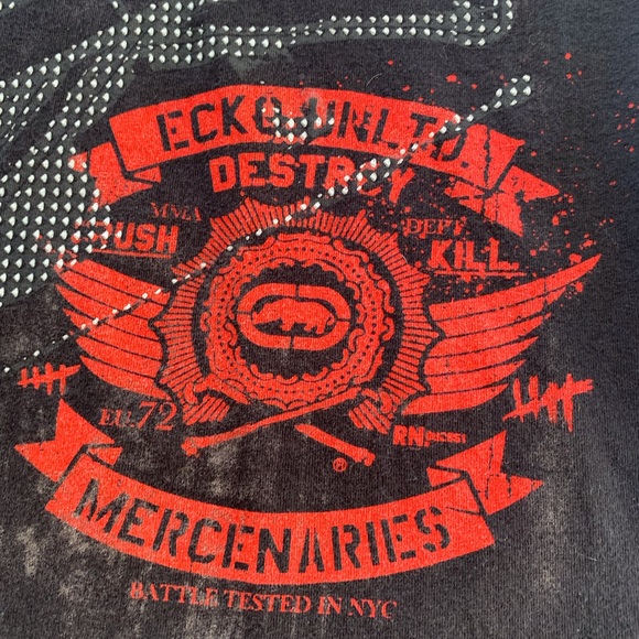 Vintage Y2K Ecko Unltd Destroy Mercenaries T-shirt Size L - Picture 3 of 9
